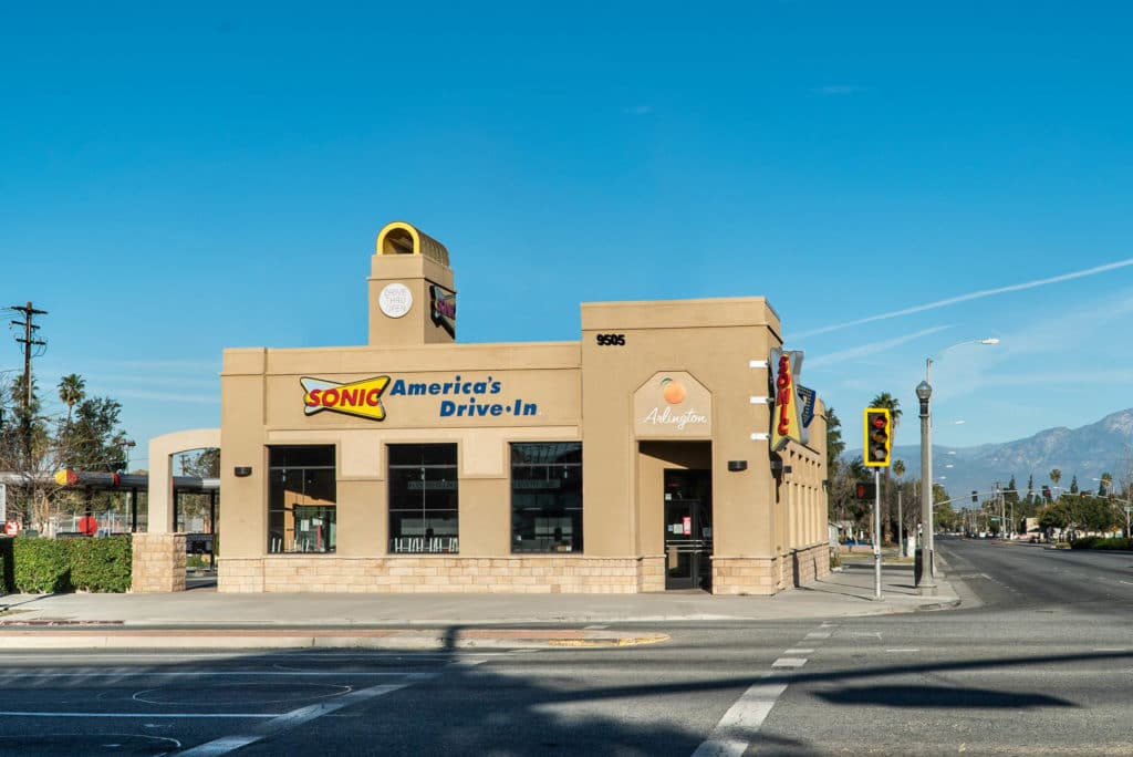 sonic fast foots from across the street