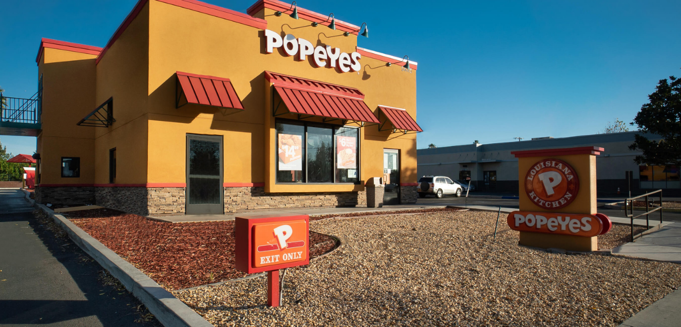 out-front of a california popeyes