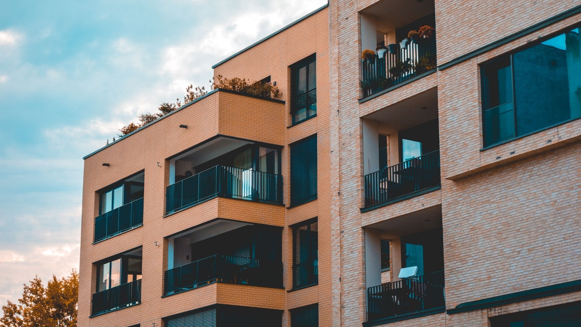 red brick apartments