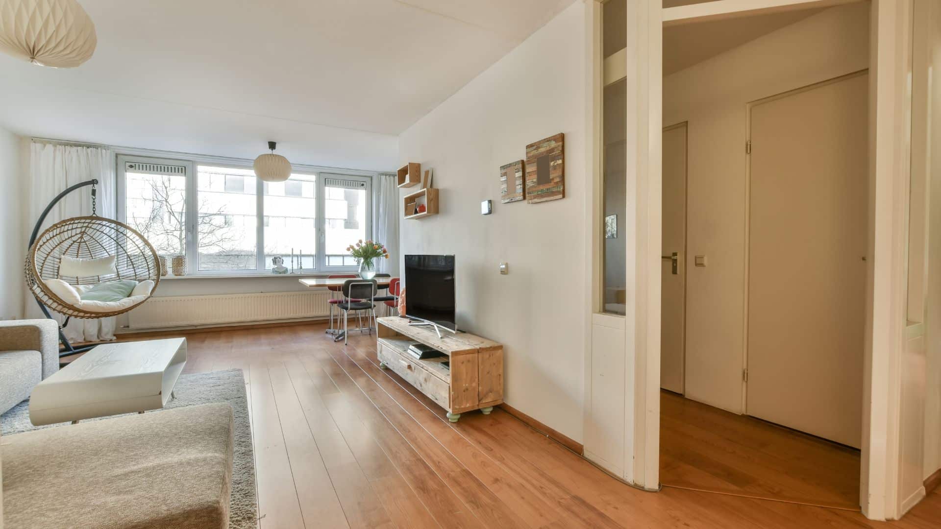 airbnb home with wood floors