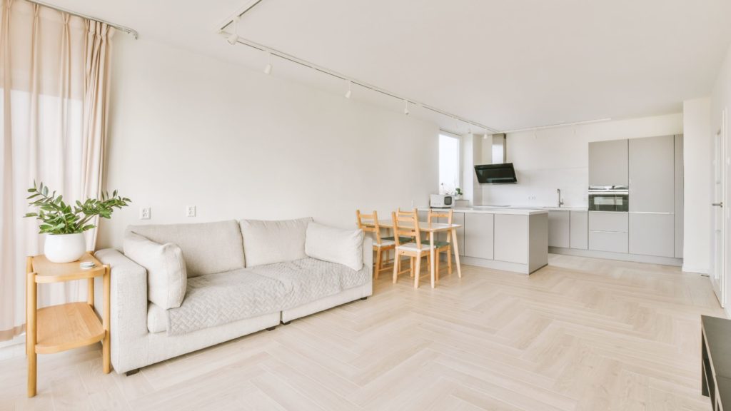living room of an airbnb investment property