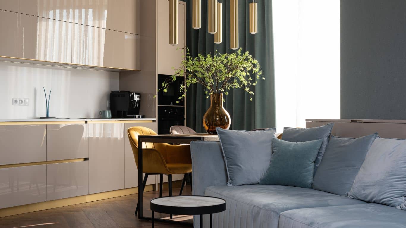 in an apartment for airbnb