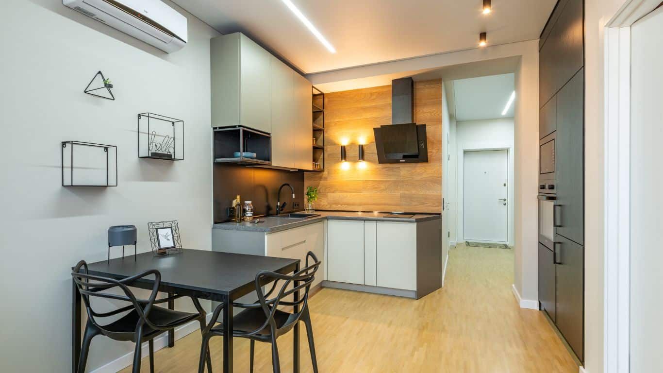 modern airbnb property studio living